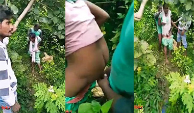 Malayalam Village Girl Group Sex in Jungle Mms